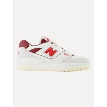 Imagem de Tênis New Balance Masculino Casual 550 Dark Red Cáqui Claro-Masculino