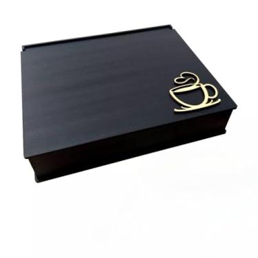 Imagem de Caixa para Chá em MDF com 12 Divisórias – Porta Chá e Acessórios para Organização