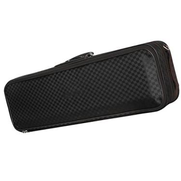 Imagem de Estojo Rígido De Violino Em Tela Profissional Oblonga Leve Para Transporte 4/4 Tamanho Completo Preto Tamanho Completo Estojo de Violino