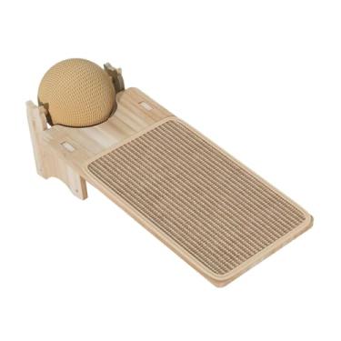 Imagem de Generic Arranhador para gatos Rampa Pet Supplies Presente de madeira Placa de arranhar para gatos removível a arranhões Multiuso Cama Almofada de, Retangular