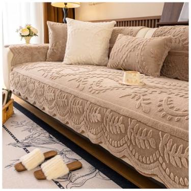 Imagem de SPXMQSS Capa de sofá seccional, capa de sofá supermacia, capa de canto de 1/2/3/4 lugares, universal antiderrapante em forma de L, protetor de móveis B 45 x 45 cm