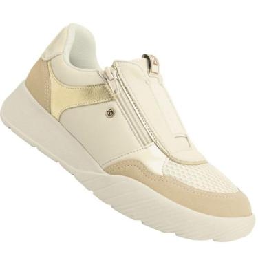 Imagem de Tenis Piccadilly Fascite Anabela Medio 949029 Feminino, Off white, 38