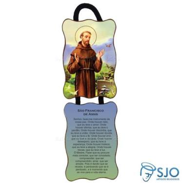 Imagem de Adorno de Porta Retangular - São Francisco de Assis - SJO Artigos Reli