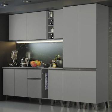 Imagem de Armário de Cozinha Completa 260cm Cinza Nice Madesa 05, Cinza