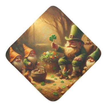 Imagem de Burbuja St Patrick Gathering Toalha de banho para bebês - Toalha com capuz de musselina macia e absorvente para recém-nascidos, 89 x 89 cm