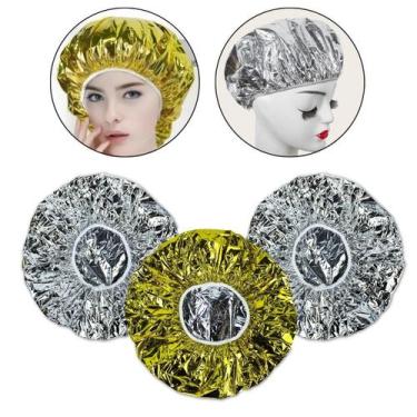 Imagem de Kit 3 Touca Alumínio Térmica Tratamento Capilar Hidratação - Arte Sedu