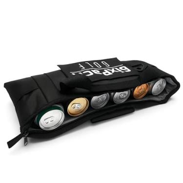 Imagem de 6ixPack Golf Bolsa térmica térmica para refrigerador de golfe com 2 pacotes de gelo – Cooler macio projetado para caber em todos os sacos de golfe – comporta 6 latas de cerveja – Acessórios de golfe
