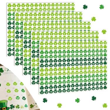Imagem de JarThenaAMCS 1920 Adesivos de data mensal do Dia de São Patrício Mini Planner Adesivo numerado trevo verde trevo data capas decalque de etiqueta para agenda agenda cadernos