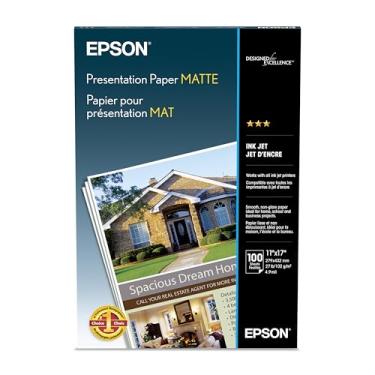 Imagem de Epson S041070 Presentation Paper Matte, B size (11x17), 100 sheets Ink,White