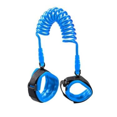 Imagem de Pulseira Infantil de Seguranca Ideal para Passeios Viagens e Locais Movimentados com Tranquilidade (azul)