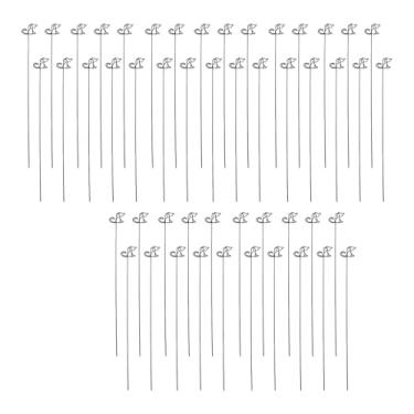 Imagem de TARSHYRY Suporte de Cartão de buquê Em Formato de Gato Preto 50 Peças 300 Mm, Clipes de Inserção de Flores de Metal para Cartões de Notas de Fotos, Com Forte Resiliência para Decorações