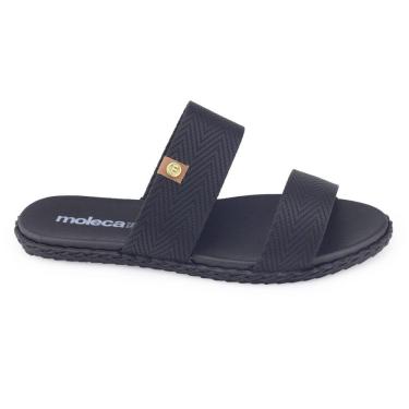 Imagem de Chinelo feminino Moleca 5452.100 tiras largas tresse veneza