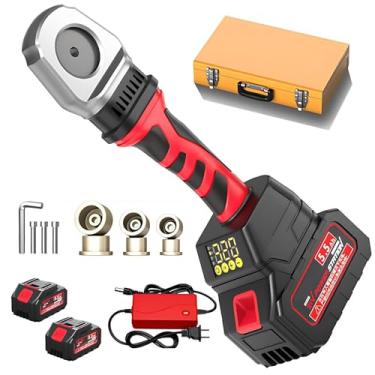 Imagem de Máquina de solda de tubos anti-entupimento, ferramenta de fusão de tubos PPR com aquecimento rápido de 3,2 minutos, 2 baterias de 5,0 Ah, 1 hora de autonomia, termostato inteligente de 320 °C par