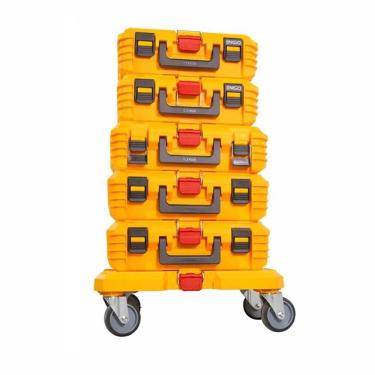 Imagem de Kit Ingco Base Com Rodas + 5 Caixas Empilháveis Carga 100Kg