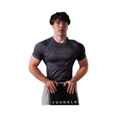 Imagem de Camiseta De Fitness Masculina De Alta Elasticidade Manga Curta Roupas 
