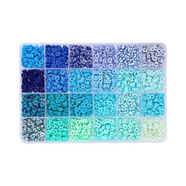 Imagem de Kit De Fazer Pulseiras Com Contas De Argila DIY Para Meninas, 2400 Peç