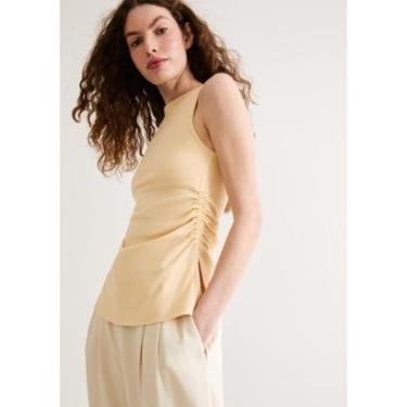 Imagem de Regata Feminina Acinturada Com Franzido-Feminino