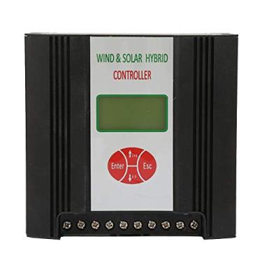 Imagem de Controlador de carga eólica solar híbrido 24V 300W 400W 600W Tela LCD de alta eficiência Proteção de precisão para de energia eólica solar fora da rede (Turbina eólica 400w energia solar 300w)