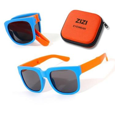 Imagem de Óculos de Sol Infantil dobrável ZIZI EYEWEAR - Uv400 + Estojo, AZUL