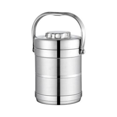 Imagem de Marmita Térmica De Aço Inoxidável 1400ML, Recipiente De Alimentos Durá