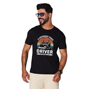 Imagem de Camiseta blusa algodão masculina estampada DTF fio 30.1 costura ombro a ombro moda ST432-Masculino