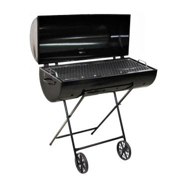 Imagem de Churrasqueira Mega Grill Grelha Carrinho E Rodas 92x78x30cm