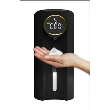 Imagem de W5 máquina de lavar à mão por indução automática recarregável, mãos livres, moderna, elegante, desinfetante automático para as mãos, para banheiro e cozinha - preto