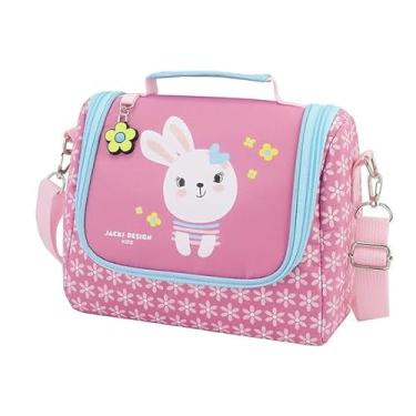 Imagem de Bolsa Térmica Infantil Lancheira Escolar Criança Pimpolho/Rosa