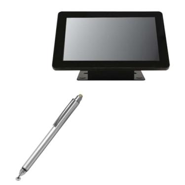 Imagem de Caneta Stylus BoxWave compatível com terminal TEAMSable Android POS (7 polegadas) – Caneta capacitiva DualTip, ponta de disco de ponta de fibra – prata metálica