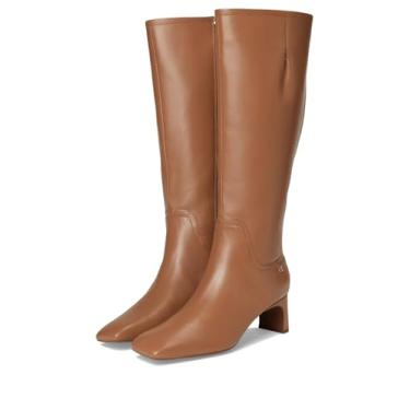 Imagem de Naturalizer Botas femininas Candela cano alto fashion, Couro Cafe, 10 Wide