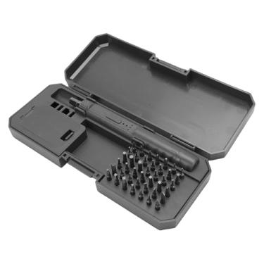 Imagem de Luocute Conjunto de Chaves de Fenda Elétricas Magnéticas 42 Em 1, Alça T de Catraca Com 42 Bits PH SL Hex PZ Tipo U, Motor de Núcleo de Cobre 150 RPM 0,3 N.m Torque para Reparo de (Cinza)