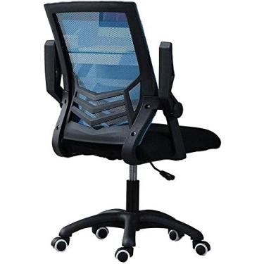 Imagem de pcagfaajmh Cadeira de videogame, cadeira giratória para computador, suporte lombar executivo, rede de tarefas, banco ajustável