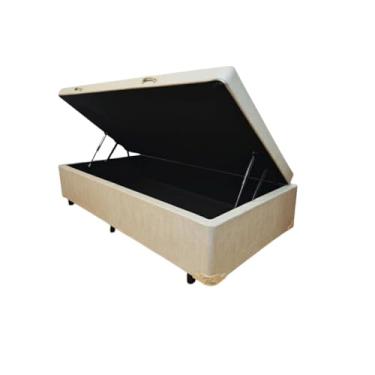 Imagem de Cama Box Baú Solteirão Blindado Diversas Cores (88x188x42) - Linhão (Linhão - Turim Palha)