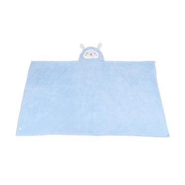 Imagem de SIWOTED Toalha de lã com capuz para bebê, coelho fofo, ultra absorvente, toalha de banheiro para crianças recém-nascidas (85 * 150)