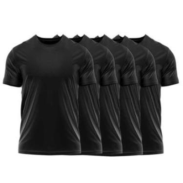 Imagem de Kit 5 Camisetas dry Uv Masculina Blusa Camisa Fitness Academia Basica Lisa-Masculino