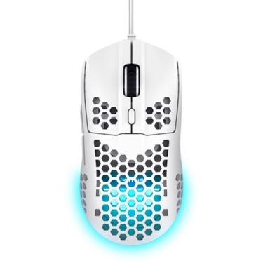 Imagem de Mouse Gamer GXTrust 928W Helox Ultraleve, RGB, 6 Botões, 6400 DPI, USB, Branco - 25389-Unissex