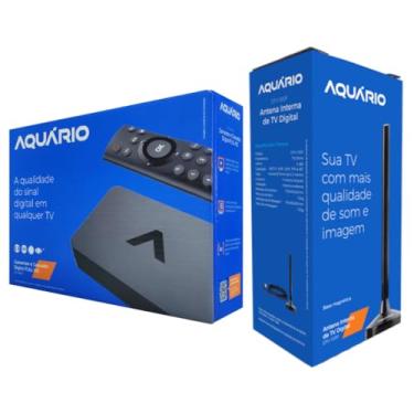 Imagem de Conversor Digital Aquário DTV-9000 Full HD para TV, Gravador USB PVR, Antena Externa, HDMI/AV, Controle Remoto