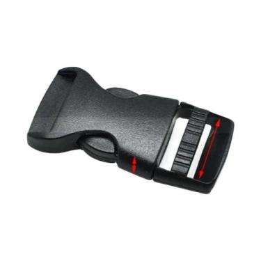 Imagem de Fivela De Liberação Lateral De Plástico Preto Para Cintos De Mochilas 
