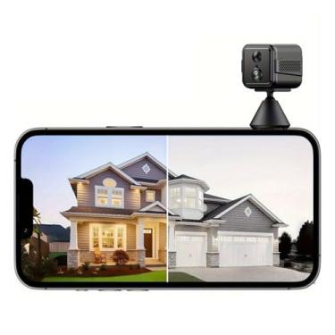 Imagem de Sanpyl Câmera Interna 4K HD, Banda Dupla de 2,4GHz e 5GHz |Detecção de Movimento por IA |Câmera de Segurança para Animais de estimação/cachorro/bebê 2800mAh WiFi Com APP Telefone