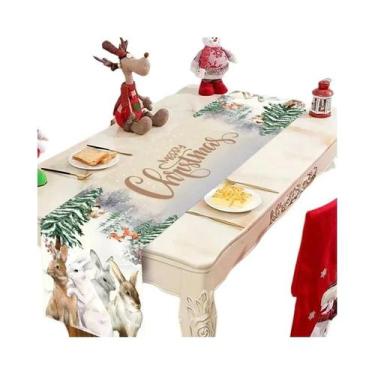 Imagem de Caminho De Mesa Xadrez Buffalo Feliz Natal 2025 Decorações De Mesa De 