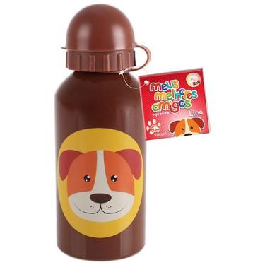 Imagem de Squeeze Inox 400ml Infantil Cachoro Marrom - Art House Kids