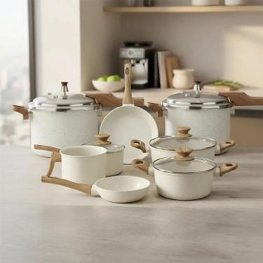 Imagem de Jogo Panelas Inducao e Gas 8 Pecas Vanilla Style Cook - Mimo Style Coo