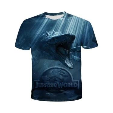 Imagem de Camiseta 3D De Dinossauro Jurássico Para Meninos, Moda Clássica Americ