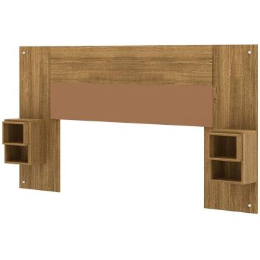 Imagem de Cabeceira Para Cama Box Casal E Solteiro Com Mesas Laterais Quioto V01 Nature Camarim Brisa - Lyam Decor