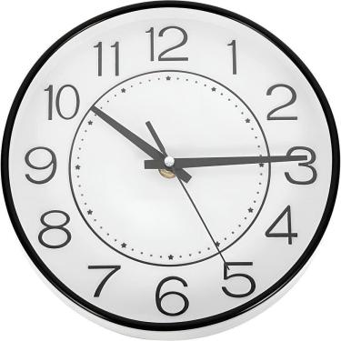 Imagem de Relógio De Parede Analógico Banheiro Sala Quarto Decoração - Elegância E Funcionalidade Para Sua Casa
