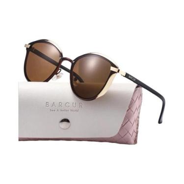 Imagem de Óculos De Sol Fashion Resistentes a UV Estilo Gato BARCUR, Presentes P