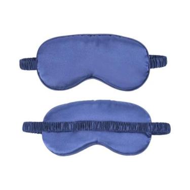 Imagem de Máscara De Dormir 3D De Seda Natural Dupla Face Portátil Para Viagem, 