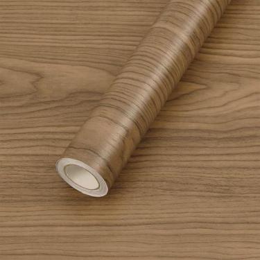 Imagem de Papel De Parede Adesivo de Madeira Amadeirado Escuro Lavável - B.M., P