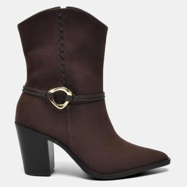 Imagem de Bota Western Via Marte Marrom, Cafe, 37