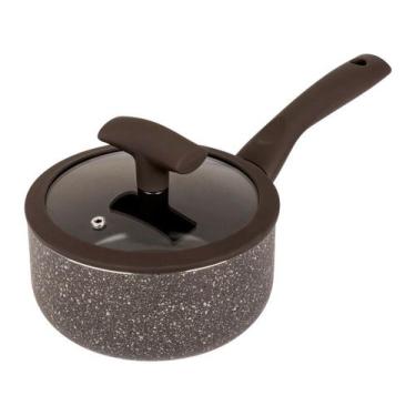 Imagem de Panela Hercules Redonda Antiaderente Ceramica Indução Marrom 20x9cm 2,